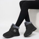 Waterproof Winter Snow Boots for Women - Black