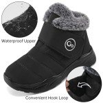 Waterproof Winter Snow Boots for Women - Black