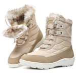 Warm Waterproof Mid Calf Winter Boots for Women