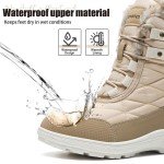 Warm Waterproof Mid Calf Winter Boots for Women