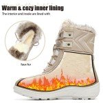 Warm Waterproof Mid Calf Winter Boots for Women