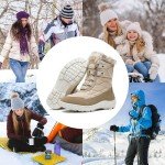 Warm Waterproof Mid Calf Winter Boots for Women