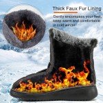 Fur-Lined Waterproof Winter Snow Boots for Women