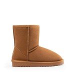 DREAM PAIRS Women's Mid Calf Snow Boots - Chestnut
