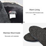 Warm Waterproof Winter Boots for Women, Black Size 9