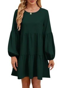 Stylish Long Sleeve Fall Mini Dress for Women