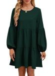 JOCAFIYE Women's Long Sleeve Fall Swing Dress