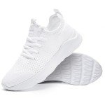 Lightweight Breathable Women’s Running Sneakers - White