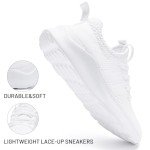 Lightweight Breathable Women’s Running Sneakers - White