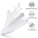 Lightweight Breathable Women’s Running Sneakers - White