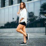 Trendy Black Slip-On Sneakers for Women