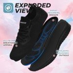 ASHION Women's Lightweight Breathable Running Sneakers