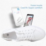 Obtaom Women's Leopard Canvas Slip-On Sneakers