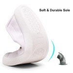 White Low Top Canvas Slip-On Sneakers for Women