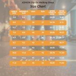 ASHION Women's Lightweight Mesh Jogging Sneakers, Grey White