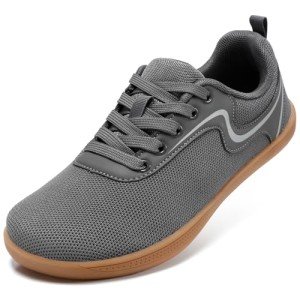 Women's Wide Width Minimalist Barefoot Sneakers - Dark Grey