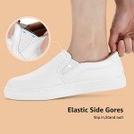 STQ Women's White Slip-On Casual Sneakers Size 6