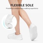 STQ Women's White Slip-On Casual Sneakers Size 6