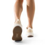 DREAM PAIRS Women's Chunky Platform Sneakers - Brown/White