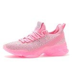 Lucky Step Women's Rhinestone Slip-On Walking Shoes