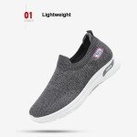 Sunnysweet Women's Slip-On Walking Sneakers - Grey