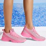 Lucky Step Women's Rhinestone Slip-On Walking Shoes