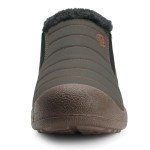 Cozy Dark Grey Fur-Lined Winter Ankle Boots