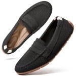 Comfortable Black Loafer Shoes for Women