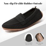 Comfortable Black Loafer Shoes for Women