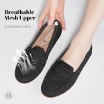 Comfortable Black Loafer Shoes for Women