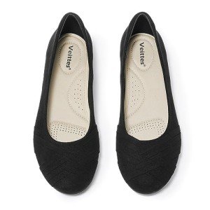 Wide Width Women's Dress Slip-On Ballet Flats