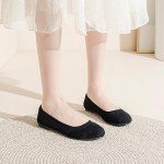 Wide Width Women's Dress Slip-On Ballet Flats