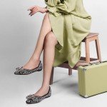 Silver Bowknot Pointed Toe Women’s Flats