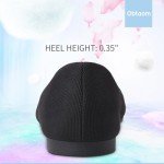 Round Toe Black Ballet Flats for Women