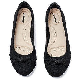 Cute Wide Width Bow Design Ballet Flats for Women
