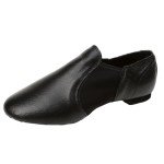 Rosefinch Black Leather Jazz Dance Shoes for Women