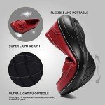 Artisure Women's Red Leather Tassel Loafers