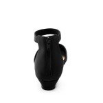 Black Closed Toe Ankle Strap Flats for Women