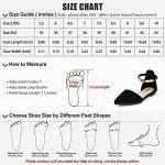 Zelaprox Women's Black Pointed Toe Ankle Strap Flats