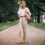 Aomigoct Women’s Comfortable Closed Toe Ballet Flats