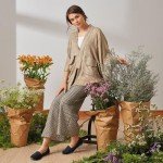 Aomigoct Women's Comfortable Casual Ballet Flats