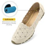 Aomigoct Women’s Comfortable Closed Toe Ballet Flats