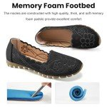 Aomigoct Women's Comfortable Casual Ballet Flats