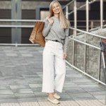 Aomigoct Women’s Comfortable Closed Toe Ballet Flats