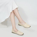 Aomigoct Women’s Comfortable Closed Toe Ballet Flats