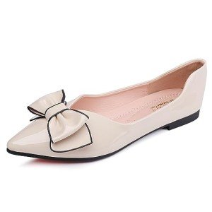Comfortable Leather Pointed Toe Flats for Women
