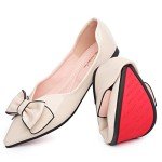 Comfortable Leather Pointed Toe Flats for Women