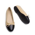DREAM PAIRS Women's Cap Toe Ballet Flats