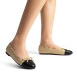 DREAM PAIRS Women's Cap Toe Ballet Flats