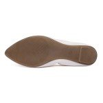 White Foldable Ballet Flats for Women, Size 9